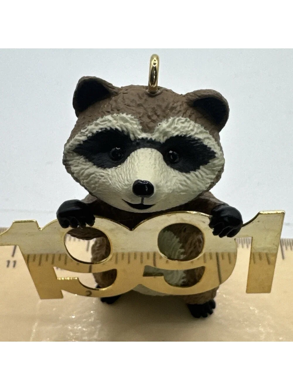 Fabulous Decade 1991 Hallmark Keepsake Ornament Collector's Series Raccoon W/box